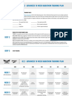 Marathon Advanced Training Plan - Kilometers