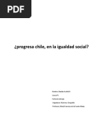 Informe Desigualdad Social en Chile