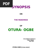 Otura Ogbe Otura Oriko Otura Orire 16 Ese Ifa