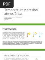 Temperatura y Presion Atmosferica.