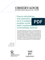 Dossier Del Observatorio Educativo de UNIPE Universidad