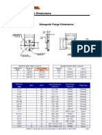 Wave Guide Flange Dimensions