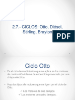 Ciclos Otto Diesel Stirling Brayton