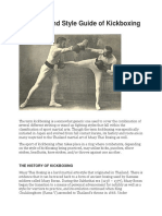 A History and Style Guide of Kickboxing