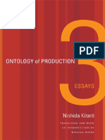 Nishida Kitaro Ontology of Production Three Essays