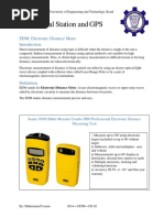 EDM, Total Station and GPS