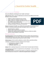 HSC Biology: Search For Better Health: Focus 1