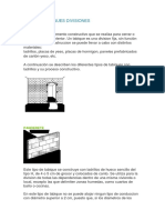 Tipos de Tabiques Divisiones