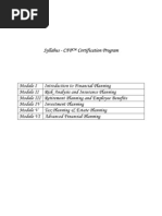 FPSB India CFP Certification Syllabus