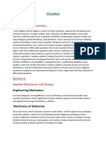 Mechanical Syllabus For Gate