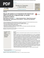 Eficacia Del Ajedrez en El Tratamiento Del Trastorno Por Déficit de Atención e Hiperactividad Un Estudio Prospectivo Abierto