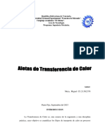 Aletas de Transferencia de Calor