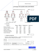 Severity Scoring of Atopic Dermatitis Index SCORAD PDF