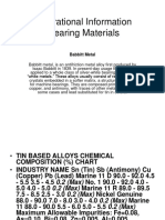 Operational Information Bearing Materials: Babbitt Metal