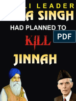 Akali Leader Tara Singh Had Planned To Kill Jinnah