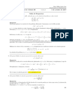 Corrección Primer Parcial Cálculo III (Ecuaciones Diferenciales) 3 de Octubre de 2017