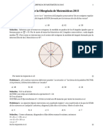 Olimpiada Nacional Matemática 2015