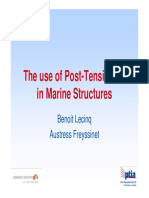 The Use of Post Tensioning in Marine Structures