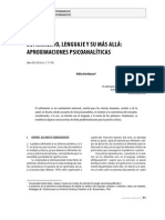 Aproximación Al Lenguaje Del Sufrimiento (Psicoanalisis)