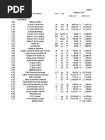 Electrical Wires & Cables: 656,286.37 X 5 Units 3,281,431.85