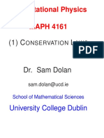 Computational Physics MAPH 4161: Onservation AWS