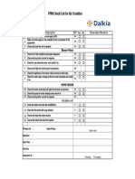 PPM Check List For Air Scrubber: Description M/F Observation/Remarks