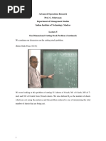 Advanced Operations Research Prof. G. Srinivasan Department of Management Studies Indian Institute of Technology, Madras