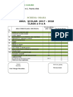 Schema Orara Clasa A Iia