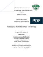 Practica 2 Quimica Esime Zacatenco Cristales