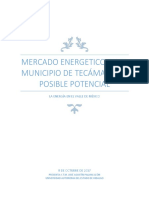 Mercado Energetico en El Municipio de Tecámac y Su Posible Potencial