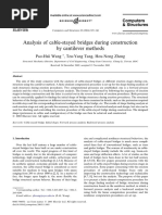 Analysis of Cable-Stayed Bridges During Construction by Cantilever Methods