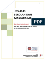 Kps 4043 Panduan Penilaian Kps 4043 Masyarakat Dan Sekolah Jun 2016