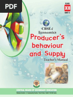 Producer Behaviour and Supply