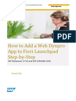 How To Add A Web Dynpro App To Fiori Launchpad Step-By-Step