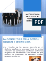 La Consultoria en La Gestión General y Estratégica