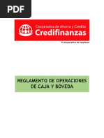 Reglamento de Operaciones y Bóveda 