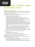 Biopsicología 12 Hambre