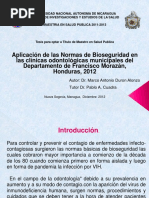 Aplicacion Normas Bioseguridad Honduras