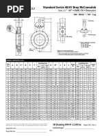 Bray Valve Series 40-41 Dimensions