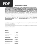 Carta de Liquidación (Machote)