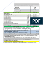 Cost Sheet For The Month of September 2016 - Brigade Buena Vista