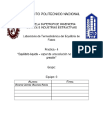 Practica:4 Termodinámica de Las Sustancias Puras