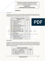 Equipamiento Relacion - Espec - Tecn.