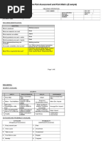 Baseline Risk Assessment and Risk Matrix (An Example)