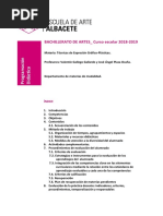 Programación Didáctica Materia Técnicas de Expresión Gráfico-Plásticas 2018-2019.