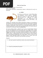 4B Comprensión Textos Animales Exóticos