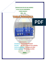 Lab. Quimica Inorganica, Tabla Periodica