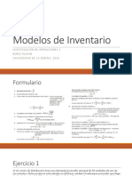 Modelos de Inventario Ejercicios