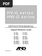 Timbangan Analit 100kg Tipe AND HW-100KG - MANUAL PDF