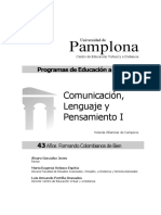 Comunicacion Lenguaje y Pensamiento I PDF